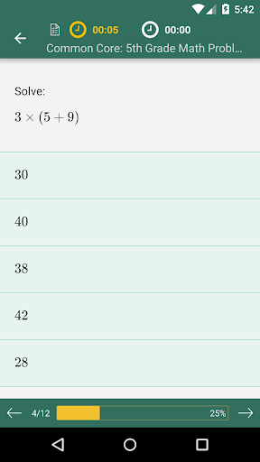 Common Core Math 5th Grade ekran görüntüsü