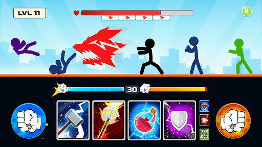 Stickman Fighter : Mega Brawl ekran görüntüsü