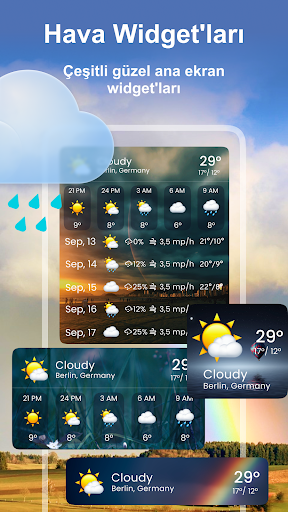 Hava Durumu - Radar, Widget ekran görüntüsü