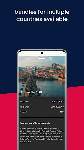 Red Bull MOBILE Data: eSIM ekran görüntüsü