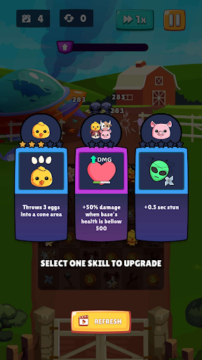 Farm vs Aliens - Merge TD ekran görüntüsü