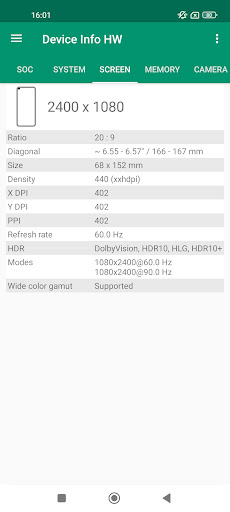 Device Info HW+ ekran görüntüsü