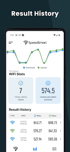 Speed Test Internet SpeedSmart ekran görüntüsü