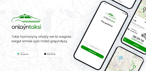 Onlaýn taksi ekran görüntüsü