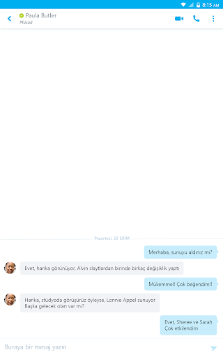 Skype for Business for Android ekran görüntüsü