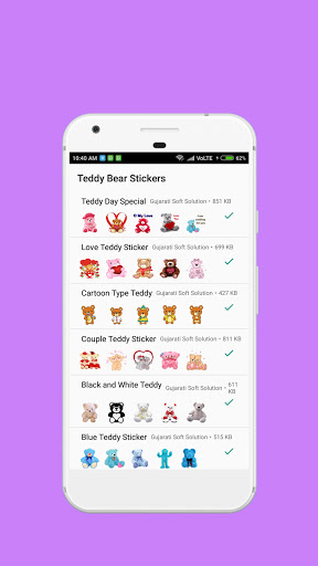 Teddy Bears Stickers ekran görüntüsü