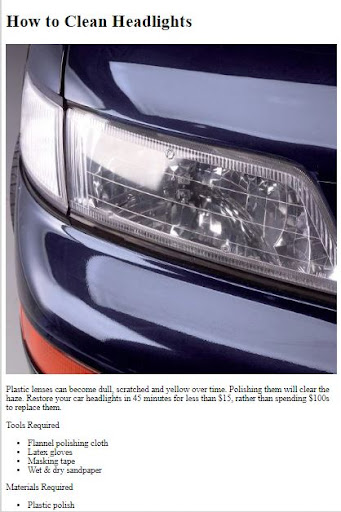 How to Clean Car Headlight ekran görüntüsü