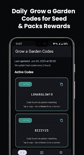 Codes for grow a garden ekran görüntüsü