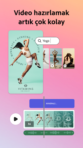 Adobe Express: AI Foto, Video ekran görüntüsü