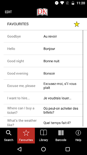 DK Eyewitness Phrase Book Audi ekran görüntüsü