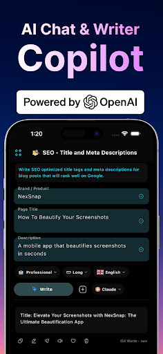 Copilot AI ChatBot Co Writer ekran görüntüsü