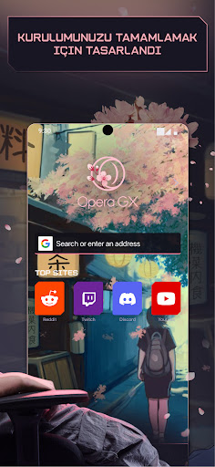 Opera GX: Oyuncu Tarayıcısı ekran görüntüsü