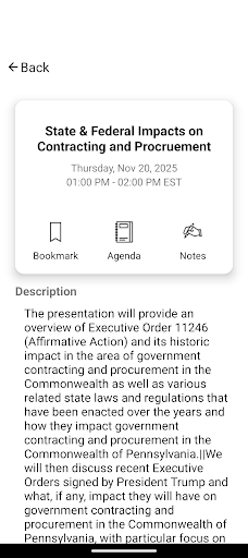APC Fall Seminar App ekran görüntüsü