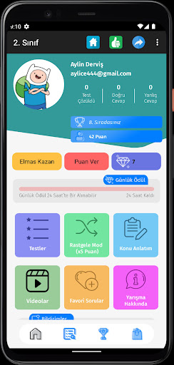 2. Sınıf Tüm Dersler Test Çöz ekran görüntüsü