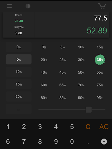 Shopping Percent CalculatorPro ekran görüntüsü