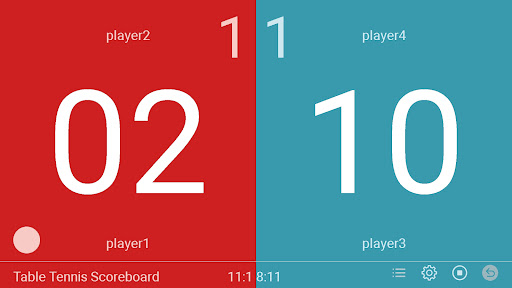 Table Tennis Scoreboard ekran görüntüsü