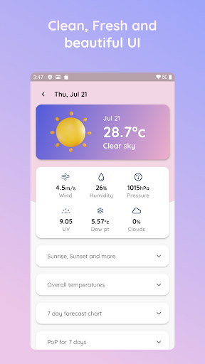 Weather - Forecast and current ekran görüntüsü