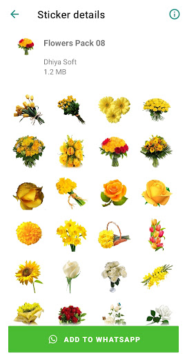 Flowers Stickers for WA ekran görüntüsü