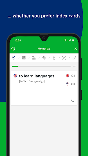 PONS Vocabulary Trainer ekran görüntüsü