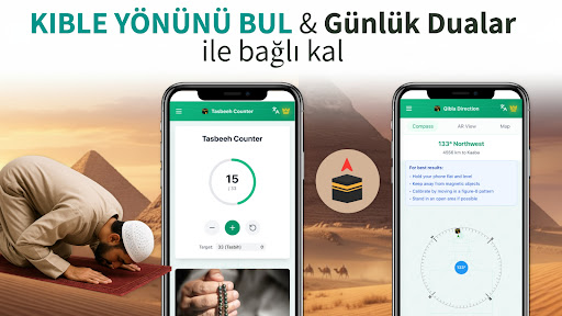 Kıble Yönü: Namaz Vakitleri ekran görüntüsü