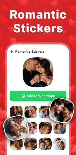 Romantik Öpücük Aşk WAStickers ekran görüntüsü