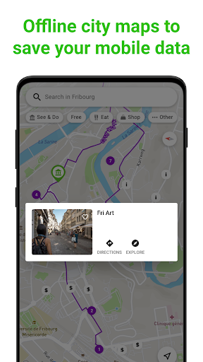 Fribourg Tour Guide:SmartGuide ekran görüntüsü