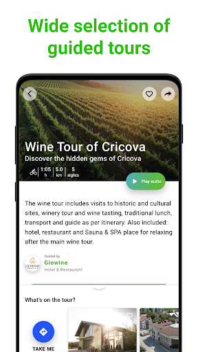 Cricova Tour Guide:SmartGuide ekran görüntüsü
