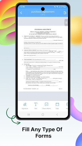 eZy Sign & Fill Documents ekran görüntüsü