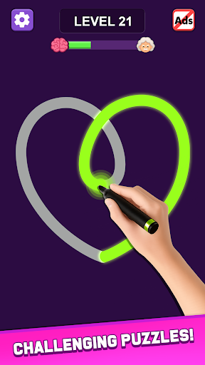 One Go Line Puzzle ekran görüntüsü
