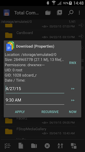 Total Commander - file manager ekran görüntüsü
