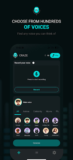 Voice Changer AI - Craze ekran görüntüsü