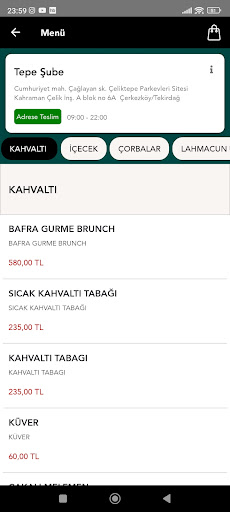 Bafra Gurme ekran görüntüsü