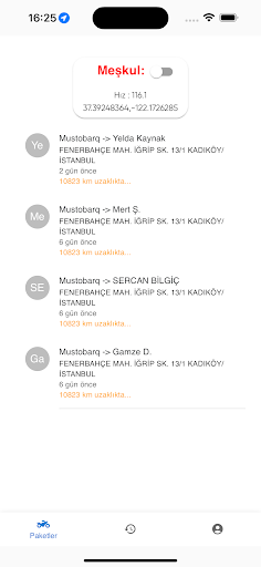 Resto Kurye Takip ekran görüntüsü