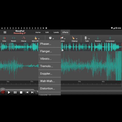 WavePad Master's Edition ekran görüntüsü