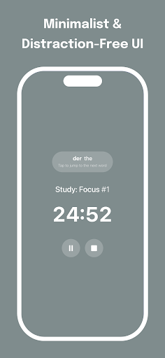 Pomodoro Timer with Word Study ekran görüntüsü