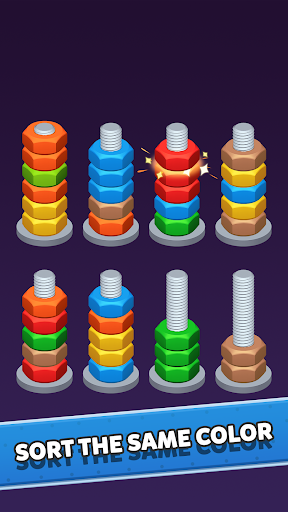 Color Nuts Sort Puzzle ekran görüntüsü