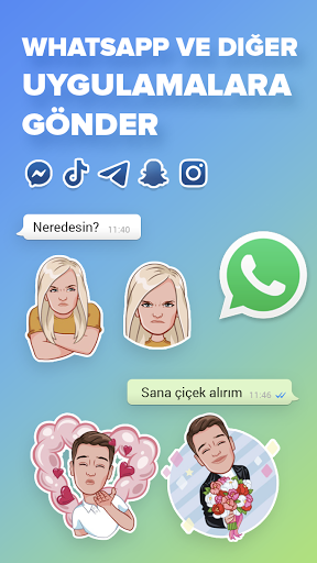 Mirror: avatar, çıkartma emoji ekran görüntüsü