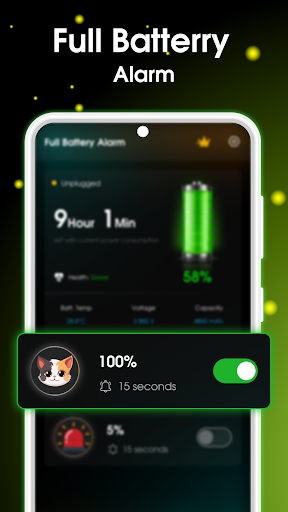 Full Battery Alarm 100% ekran görüntüsü