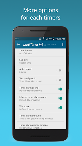 Multi Timer StopWatch ekran görüntüsü