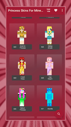 Princess Skins for Minecraft ekran görüntüsü