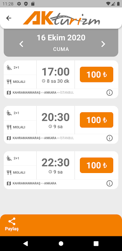 Ak Turizm ekran görüntüsü