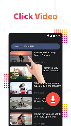 Video indirici: Video indirmek ekran görüntüsü