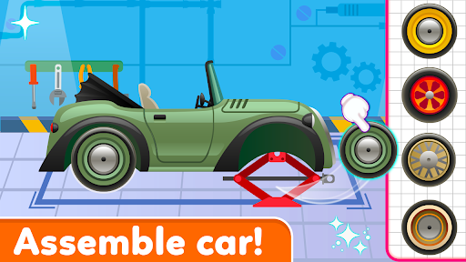 Kids Auto Mechanic Car Race ekran görüntüsü
