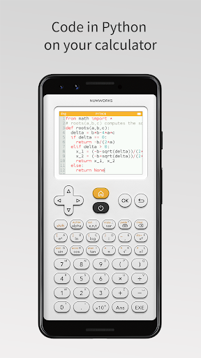 NumWorks Graphing Calculator ekran görüntüsü
