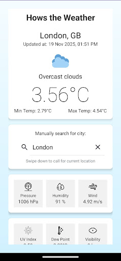 How's the Weather ekran görüntüsü
