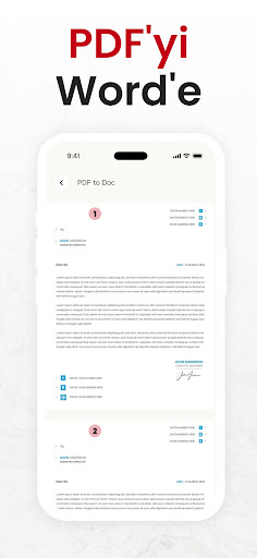 PDF Dönüştürücü - JPG den PDF ekran görüntüsü