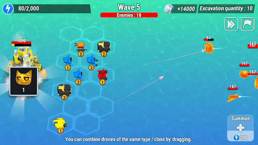 Drone Battle :  idle cats ekran görüntüsü