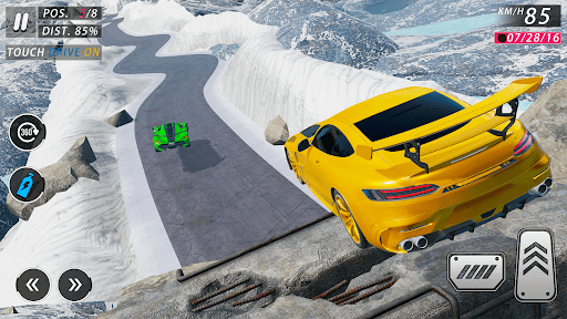 3D arcade araba yarışı ekran görüntüsü
