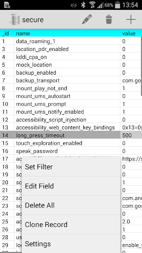 SQLite Editor ekran görüntüsü