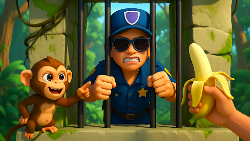 Naughty Monkey Prankster 3D ekran görüntüsü